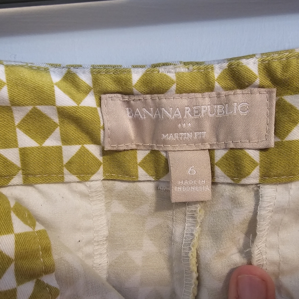 Banana Republic Size 6 Cotton Patterned Women's Shorts - Picture 4 of 6